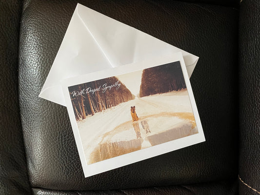 Folded Pet Sympathy Cards